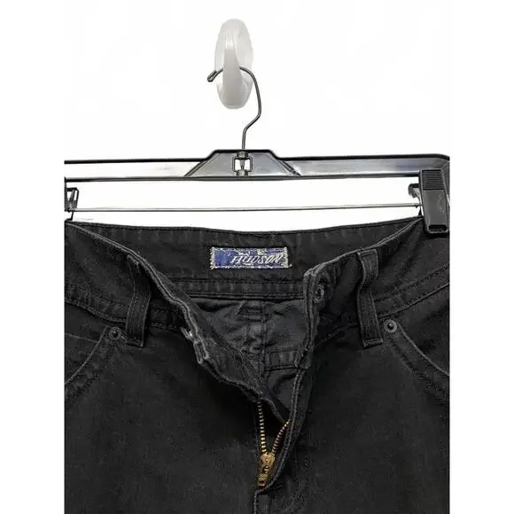 HUDSON Jeans Women's Black Flare Jeans Size 30 32” waist Flap Pockets - Picture 6 of 8